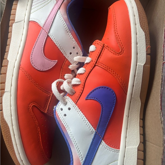 Nike Kids' Orange and Blue Sneakers